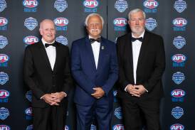 Alan Simpson, David Boulton, and Greg Wollaston at the SCG for the gala dinner and award ceremony. Picture supplied